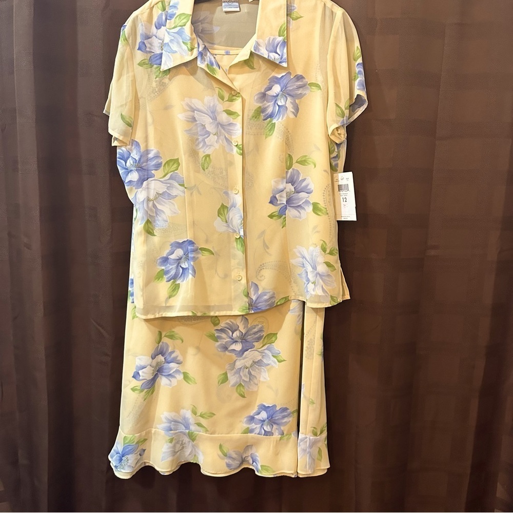 NWT EMMA JAMES Mediterranean Mood‎ Career Skirt Set reg $106
